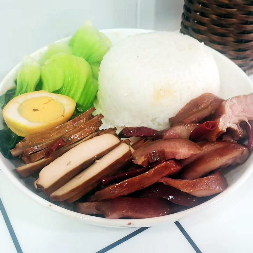 回香卤猪头肉套饭